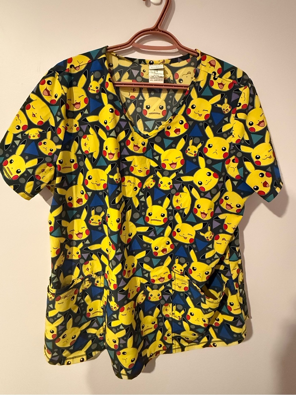 Pikachu Scrub Top